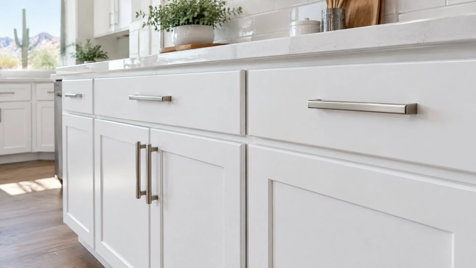 Cabinet painting and refinishing in Peoria, AZ.